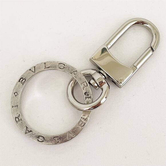 BVLGARI Bvlgari Logo Sterling Silver SV925 Unisex Key Ring - Picture 6 of 7